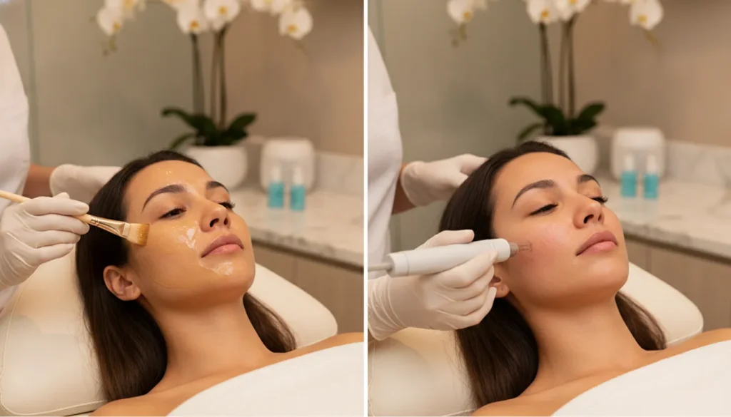 Chemical Peel vs Microneedling for Acne Scars Dallas