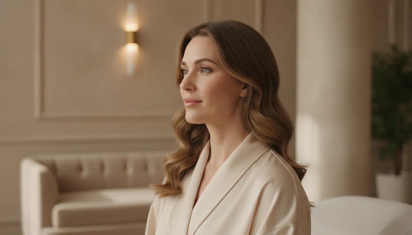 Woman with a softly defined jawline during a Kybella Dallas consultation