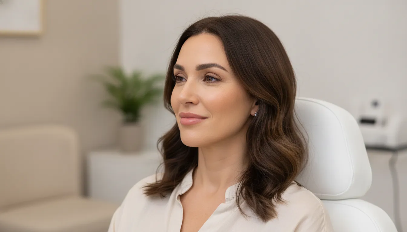 Adult patient discussing a natural lower-face contour after masseter Botox planning
